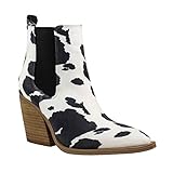ARiderGirl Dako Boots (Cow White Black,10)
