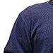 Men Waffle Thermal Henley Shirt Fashion 3-Button Long Sleeve Shirts Casual Pullover Athletic Tee Shirts (XX-Large,Dark Blue)