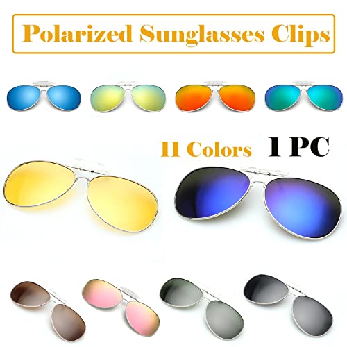 11 Colors Polarized Lenses Flip-Up Clip On Sunglasses UV400 Driving Glasses2