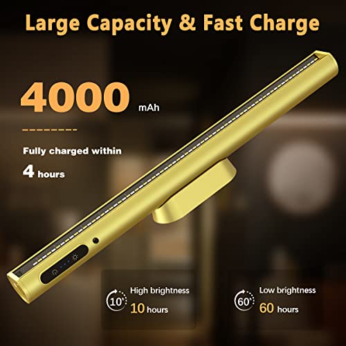Image of Rechargeable Magnetic LED Light Bar, 4000mAh Wireless Closet Light