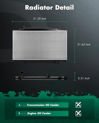 Image of SCITOO 13404 Engine Radiator for Mazda for 3 2014-2018 2.0L 2.5L