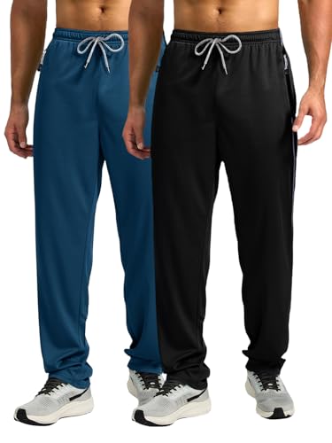 Image of Pinkmint Men's Cotton Comfort Fit Drawstring Track Pants with Side Pockets | Relaxed Fit | Men's Cotton Joggers