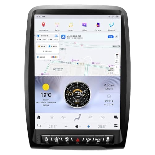 NAKEVICH Qualcomm Android 13 - Radio de coche de 13.8 pulgadas para Dodge Durango 2014-2020, actualización estéreo, estilo Tesla, unidad principal multimedia, pantalla táctil, Android, reproductor