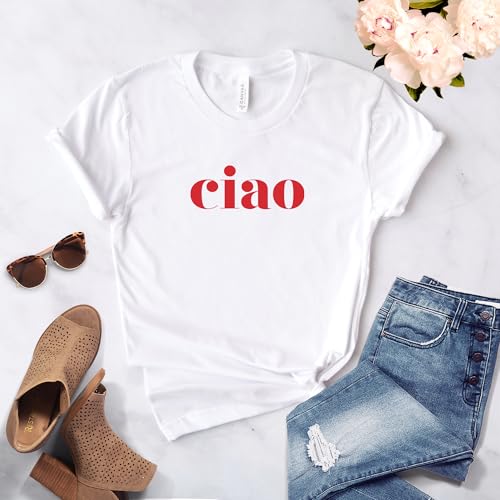 Ciao - Ciao Shirt - Hello - Italy Shirt - Ciao T-shirt - Italian Shirt - Ciao Bella - Italian Hello Shirt - Softstyle Unisex Shirt2