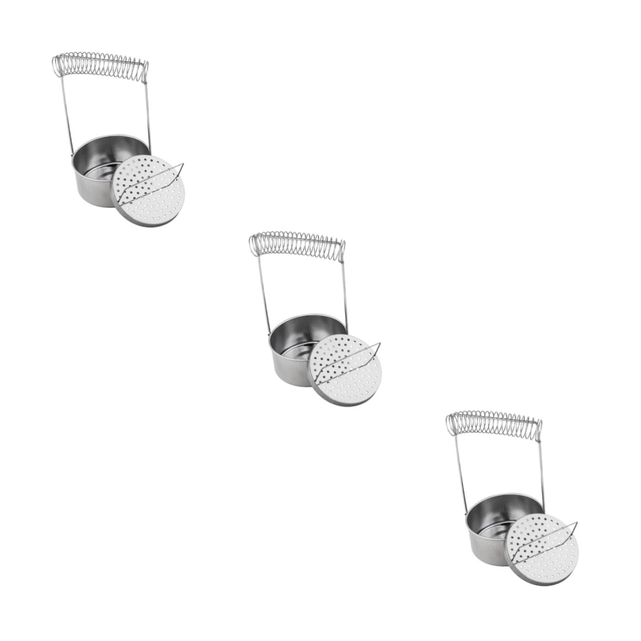 DOITOOL 3 Pezzi Secchio Lavaggio Pennelli Pittura in Acciaio Inossidabile Portatile Senza Multifunzione per Pulizia Pennelli Olio Supporto e per Pittura per Casa Scuola e Laboratorio