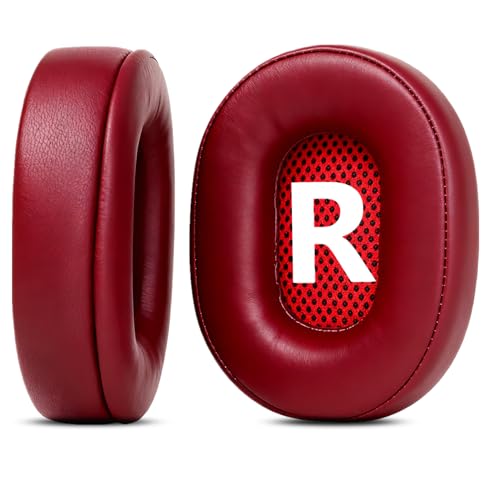 Repuestos almohadillas para auriculares HPH-MT5 compatibles con Yamaha HPH-MT5 HPH-MT8 Monitor, cuero sintético, color rojo miniatura 4