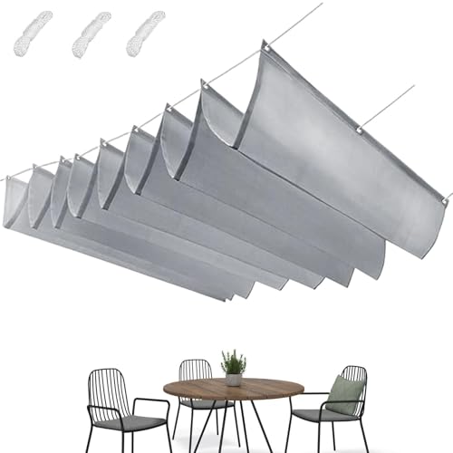 Voile d'ombrage imperméable rétractable contre la pluie et les UV - 2