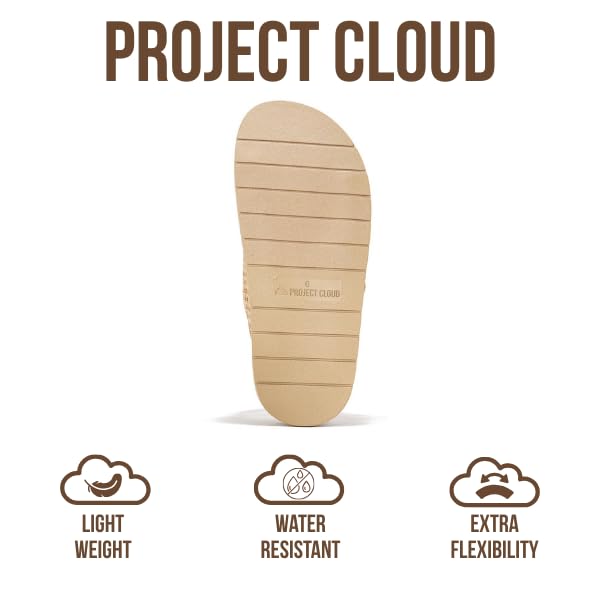 Project Cloud Platform Summer Sandals for Women 2025 - Comfortable and Adjustable Straps Summer Slides with Memory Foam Insole - Non-Slip Casual Womens Sandals