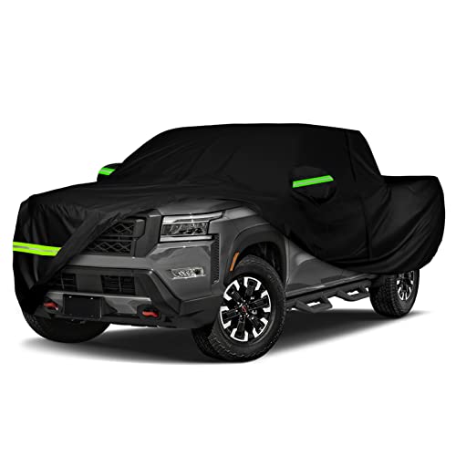 Image of Waterproof Truck Cover Replace for Nissan Frontier Crew Cab 5ft Bed, 6 Layers All Weather Truck Cover with Zipper Door for Snow Rain Dust Protection
