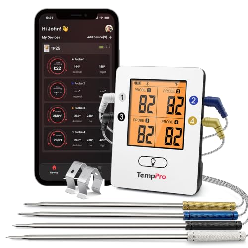 TempPro TempSync 650ft Bluetooth Meat...