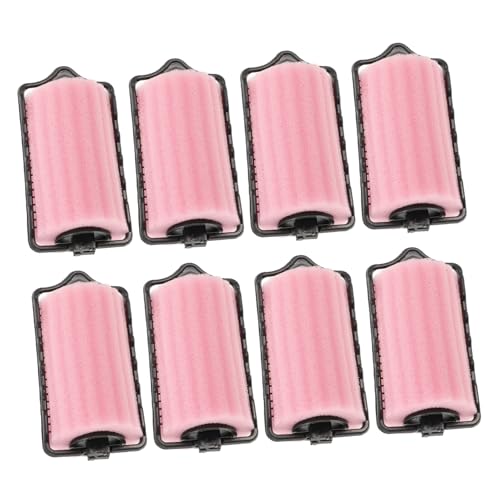NULYLU Soft Spiral Hair Rollers for Hair 8pcs Sponge Rollers Set Perm Kit for Women for Volume Curls