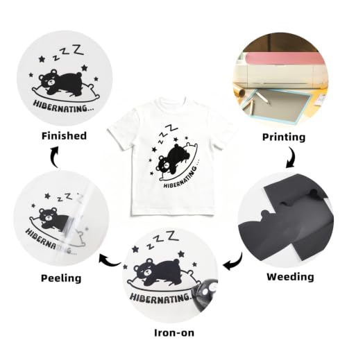 Image of HTVVETUR Reflective Black HTV Roll 12 Inch by 5 Ft Heat Transfer Vinyl Iron on DIY for T-Shirt PU Stretch Elastic HTV Vinyl (Reflective Black, 5FT)
