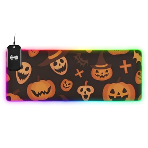Tapis de souris lumineux 89,9 x 40 cm - Idée cadeau idéale pour le bureau de style