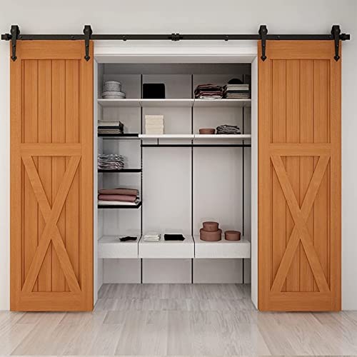 Rails pour porte double en bois pour optimiser vos petits espaces - 2
