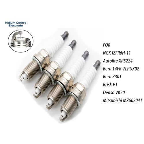 4-8 Candele di Ricambio per 4095 IZFR6F11 4294 IZFR6H11 3271 PZFR6F-11 FR8LII33X Candela di accensione all'iridio Platino K6RAIP-11