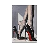 JLTC Hot Girl Poster Rote High Heels Beine Poster 