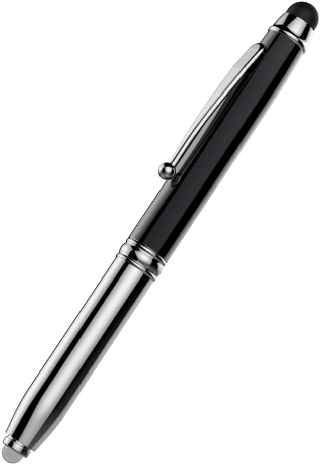 MoKo Universal Stylus Pen, 3 in 1 Capacitive Fine Point Stylus Ballpoint Pen with LED Light Fit 2021 Apple iPad, iPad Mini/Air/Pro, iPhone, Samsung Galaxy, Tablet, All Capacitive Touch Screen Device