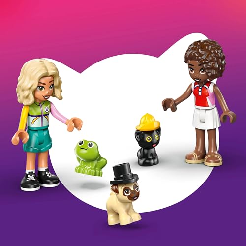 Image of LEGO Friends Pet Accessories Van Toy with 2 Minidolls - Kitten, Dog and Frog Animal Figures - 42678
