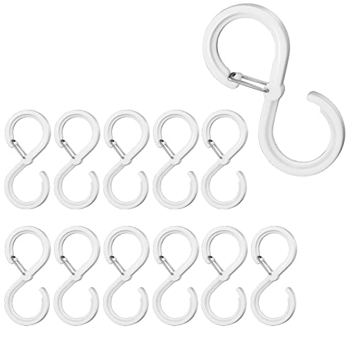 Dacitiery 12 Stück S Haken, Haken zum Einhängen, Anti-Drop Aufhänger Aufhängehaken, Haken für Kleiderstange, S-förmige Haken für Küche, Badezimmer, Schlafzimmer, Büro, Garten Dacitiery 12 Stück S Haken, Haken zum Einhängen, Anti-Drop Aufhänger Aufhängehaken, Haken für Kleiderstange, S-förmige Haken für Küche, Badezimmer, Schlafzimmer, Büro, Garten