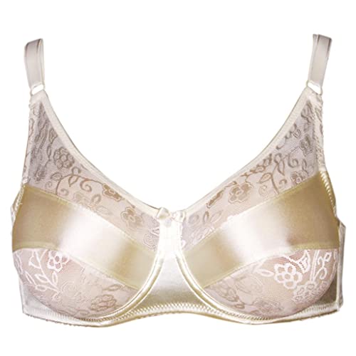 Mastectomy Bra Bra for Breast Forms Support Crossdress Breasts, Beige, 40