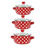 Pot à sauce avec poignée : fabriqué à partir d'un matériau émaillé, ce mini pot à soupe a une durabilité et une longévité, garantissant qu'il durera des années à venir, marmite de cuisine.