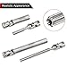 INJORA Center Drive Shaft Stainless Steel D-Shaped Hole Drive Shaft for SCX24 Gladiator Dodge Power Wagon 1/24 RC Crawler Upgrade Parts, 20g/Set