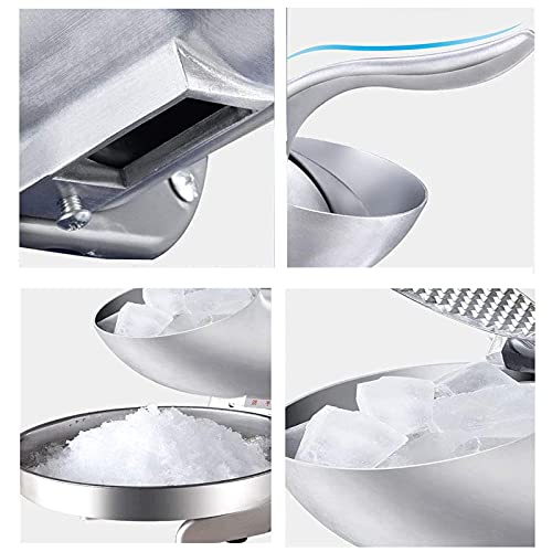 Ice Crushers Eisrasierer und Schneekegelmaschine, 380W Edelstahl Premium Tragbarer Eisbrecher und Rasierte Eismaschine… – Bild 6