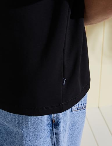 Image of Amazon Brand - Symbol Men Solid Cotton Oversized Round Neck Tshirt | Half Sleeve | Plain (Available in Plus Size)