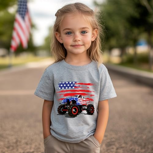 Image of Boys Girls Fourth of July Shirt Toddler Patriotic 4th of July Clothes for Kids 1-7 Years