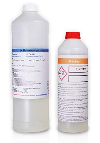 1,2kg Vergussmasse- Elektro, Gießharz transparent - Elektroverguss bis 1000V Cover