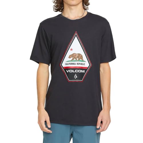 Camiseta Volcom de manga corta con estampado de algodón suave