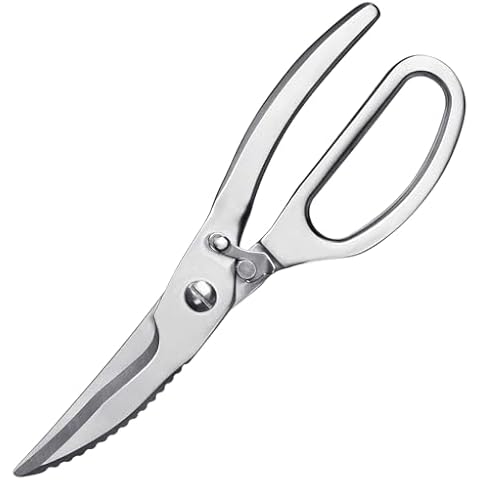 VOGARB Poultry Shears Heavy Duty Professional Stainless Steel Kitchen Shears for Food, Quick Lock and Open Kitchen Scissors Dishwasher Safe for Meat, Bone, Turkey, Fish Cover