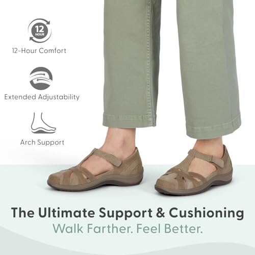 Orthofeet Women's Orthopedic Leather Juno Closed-Toe Sandals2