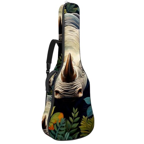 Sac pour guitare avec bandoulière réglable et crochet arrière Art Rhino universel