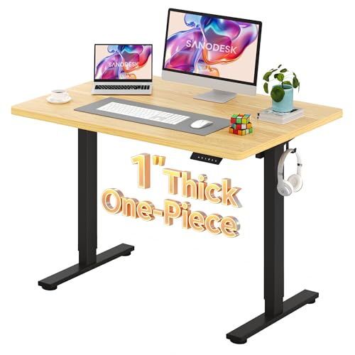 Image of SANODESK One-Piece 1'' Thick Height Adjustable Standing Desk 48''x30''