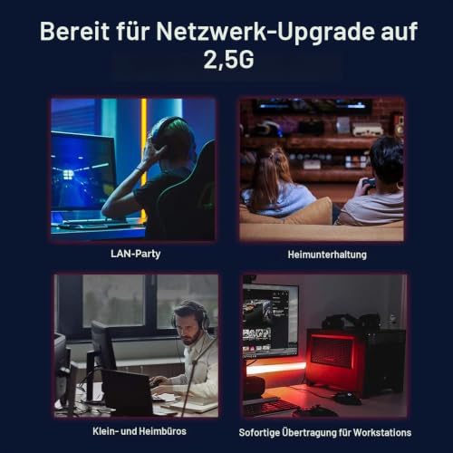 TP-Link TL-SG108-M2 8× 2.5-Gigabit Ports Ethernet LAN Switch(Plug-and-Play,Metallgehäuse, QoS, IGMP-Snooping, Ideal für 2.5G NAS, Server… – Ansicht 5