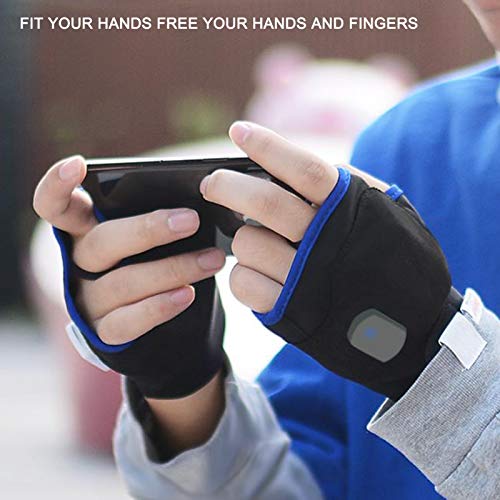 Zwbfu sem dedos para aquecedores de mão de inverno 2 unidades estilo 3 modos USB de aquecimento reca