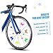 Yardwe 62Pcs Kids Bike Spoke Beads - Assorted Color Plastic Clip Decorations with Star, Butterfly, and Fish Shapes for Bicycle Wheel Accessories