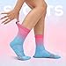 YQHMT Athletic Crew Socks Performance Thick Cushioned Sport Basketball Running Training Compression Socks for Men & Women