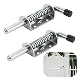 Torriegel, 2 Stück Verschlussriegel Gartentor Riegel Federriegel Edelstahl Torriegel Mit Feder Für Schuppentür Fenster Garage Riegel