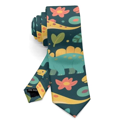 Men & Boys Classic Paisley Necktie - 3D Pattern Print Skinny Tie for Wedding3