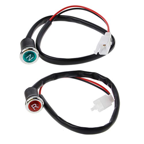 SANGXIU 2Pcs Motorcycle LED Neutral Light N/R Light For 50cc 110cc 125cc 150cc 200cc 250cc
