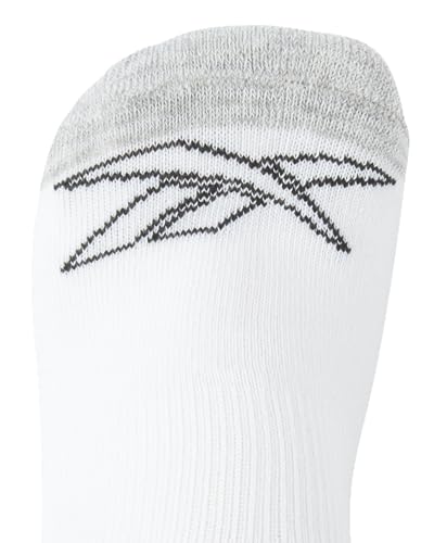 Image of Reebok Womens Quarter Socks 6 Pack Comfort Cushioned Athletic Socks | Moisture-wicking Fabric Keeps Feet Dry, Flexible Knit Hugs the Arch, Plush Footbed Absorbs Shock