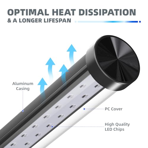 Barrina LED UV Light, T10 Vertical Standing Table Blacklight Fixture, 14W, 385-400nm, 40cm Desktop LED Black Light with Stand and On/Off Switch, Perfect for Halloween Fluorescent Poster Glow Party
