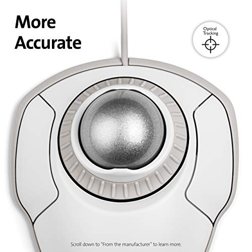 Image of Kensington Orbit Trackball Mouse with Scroll Ring (White) (K72500WW)