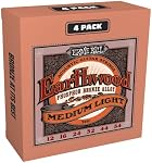 Ernie Ball Earthwood Phosphor Bronze Acoustic Guitar Strings Medium Light 12-54 Gauge - Amazon Exclusive 4-Pack