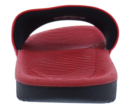 Image of Nike Kawa Slide Fun PS Boys Shoes Size 4, Color: University Red /Cloud White /Black-Red