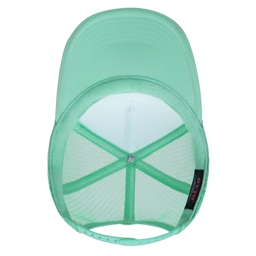 Image of OTTO Polyester Foam Front 5 Panel High Crown Mesh Back Trucker Hats in 97, Bulk, Wholesale
