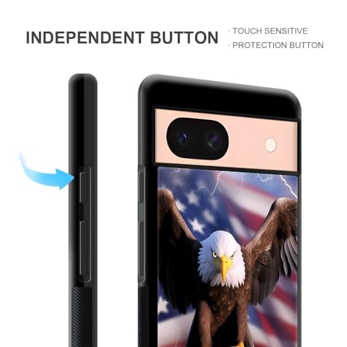 Coque Google Pixel 8A antichoc polycarbonate rigide coque arrière motif eagle - 2