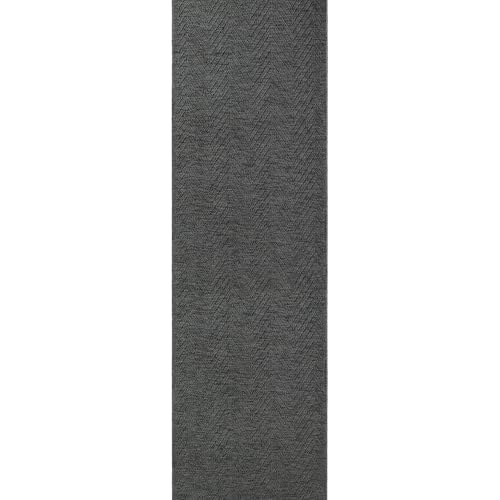 Tapete corredor texturizado TOWN & COUNTRY BASICS gris oscuro 73x311 cm miniatura 1